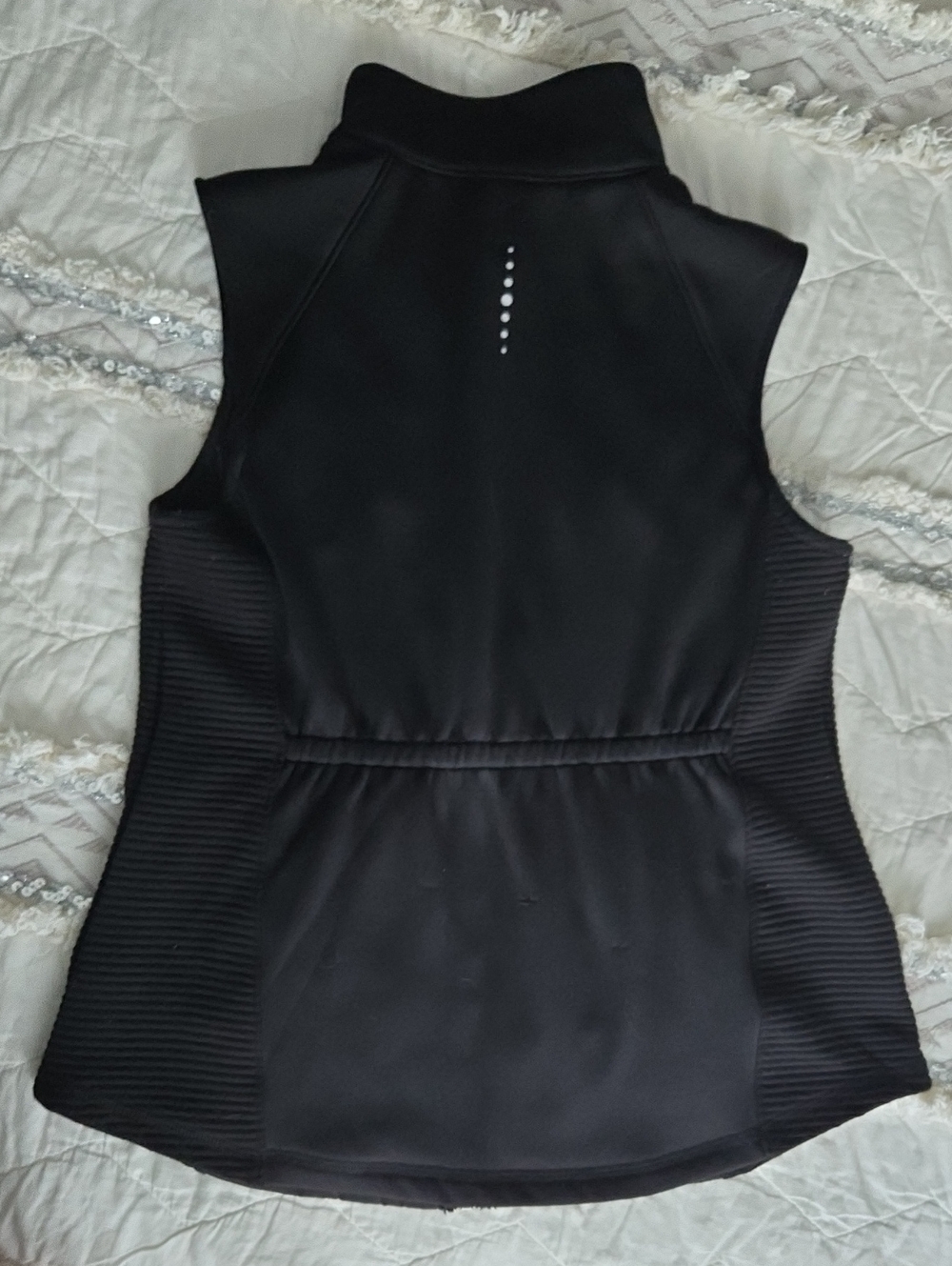 Black Quilted Vest - Lightweight Women's Jacket - Picture 4 of 5